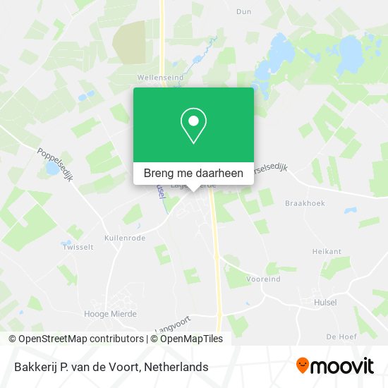 Bakkerij P. van de Voort kaart