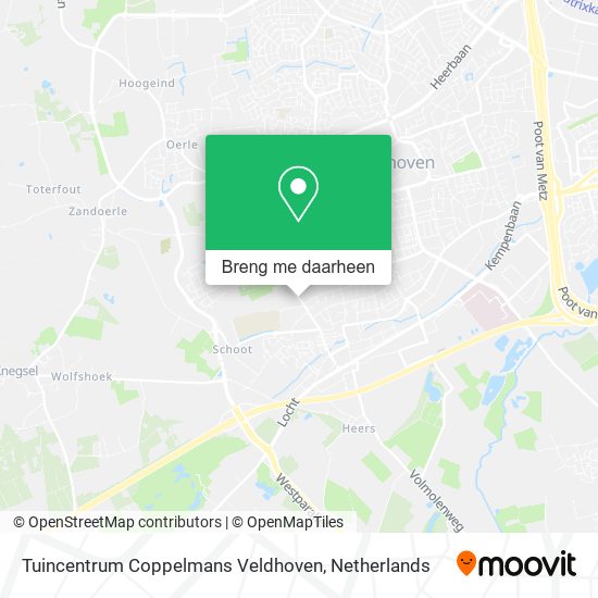 Tuincentrum Coppelmans Veldhoven kaart