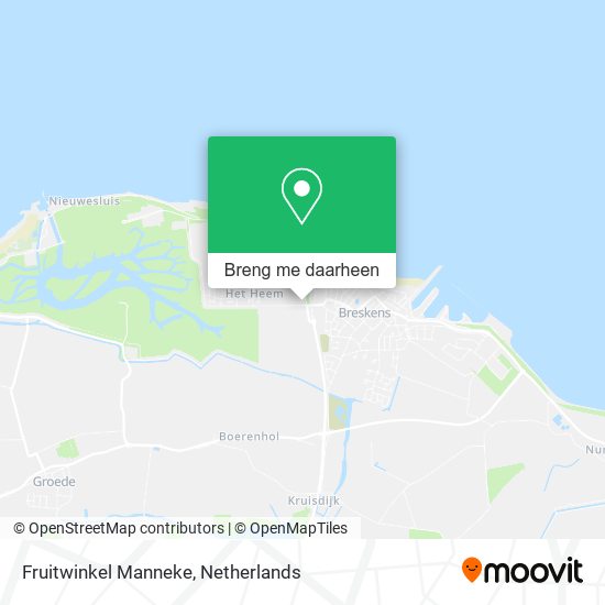 Fruitwinkel Manneke kaart