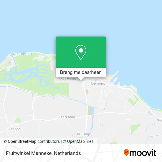 Fruitwinkel Manneke kaart