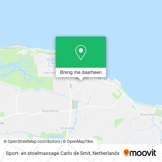 Sport- en stoelmassage Carlo de Smit kaart