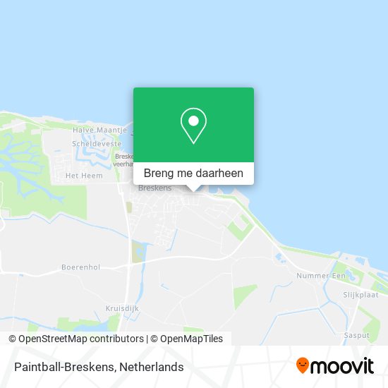 Paintball-Breskens kaart