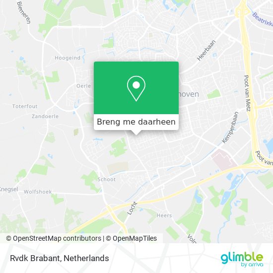 Rvdk Brabant kaart