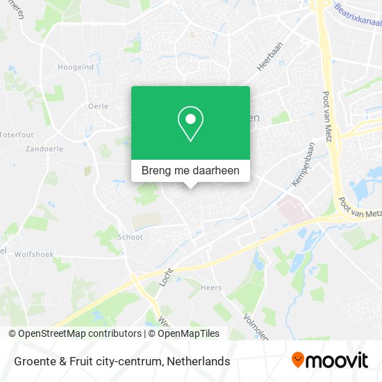 Groente & Fruit city-centrum kaart