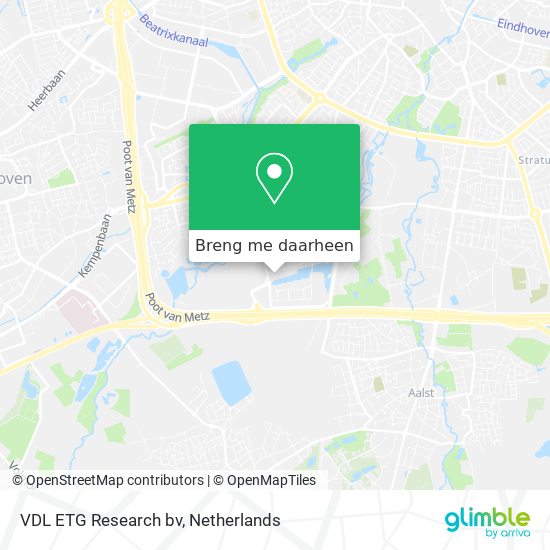 VDL ETG Research bv kaart