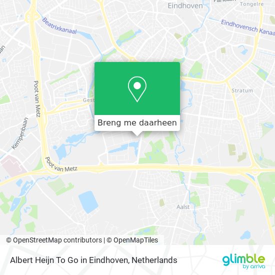 Albert Heijn To Go in Eindhoven kaart