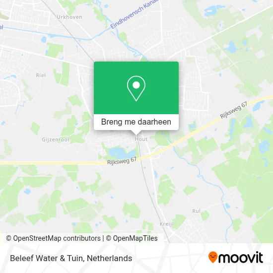 Beleef Water & Tuin kaart