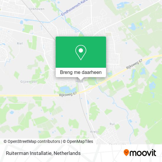 Ruiterman Installatie kaart