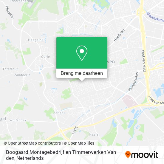 Boogaard Montagebedrijf en Timmerwerken Van den kaart