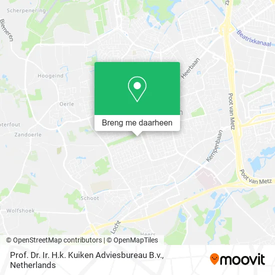 Prof. Dr. Ir. H.k. Kuiken Adviesbureau B.v. kaart