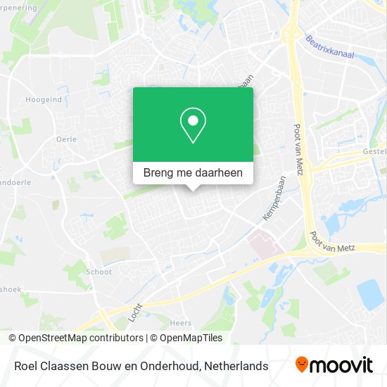 Roel Claassen Bouw en Onderhoud kaart