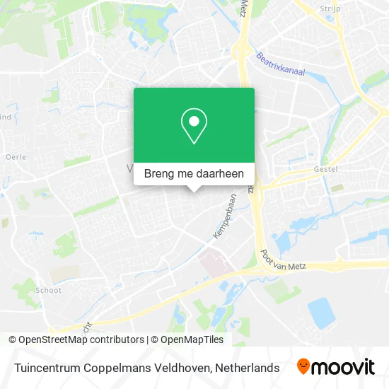 Tuincentrum Coppelmans Veldhoven kaart