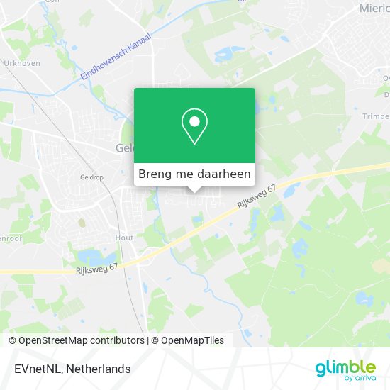 EVnetNL kaart