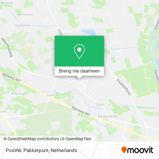 PostNL Pakketpunt kaart