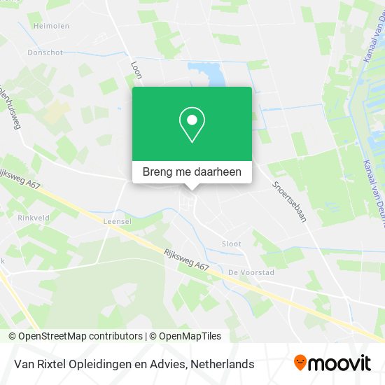 Van Rixtel Opleidingen en Advies kaart