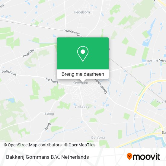 Bakkerij Gommans B.V. kaart