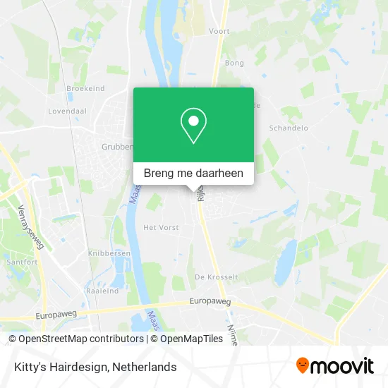 Kitty's Hairdesign kaart