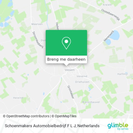 Schoenmakers Automobielbedrijf F L J kaart