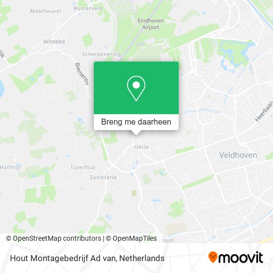 Hout Montagebedrijf Ad van kaart