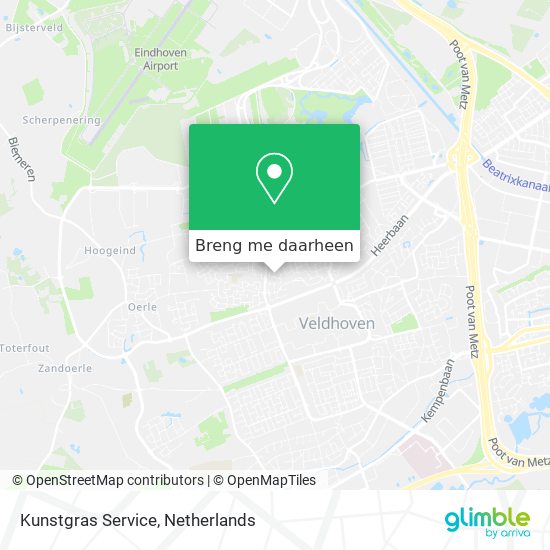 Kunstgras Service kaart