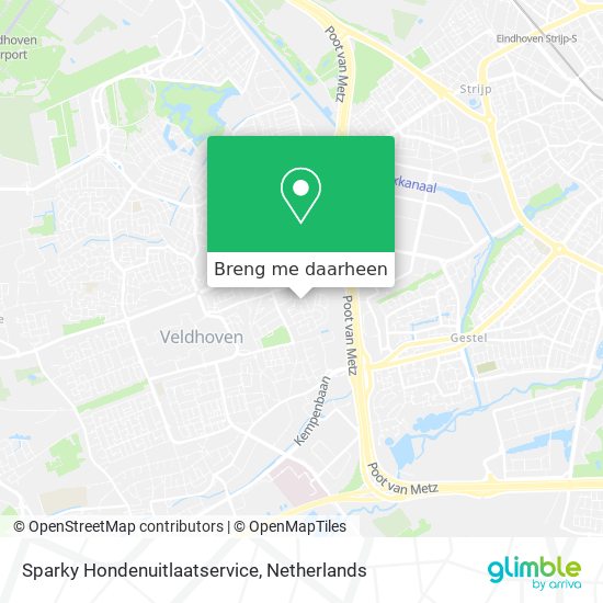 Sparky Hondenuitlaatservice kaart