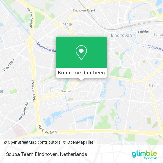 Scuba Team Eindhoven kaart