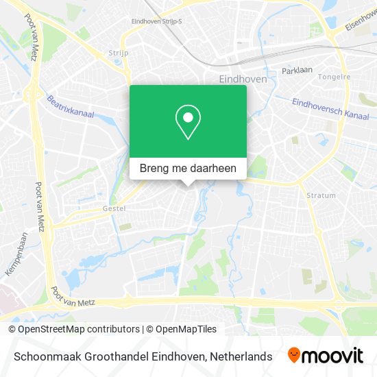 Schoonmaak Groothandel Eindhoven kaart