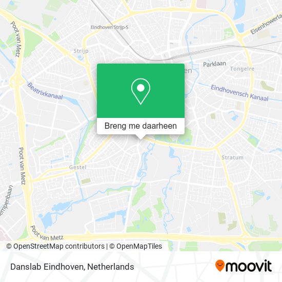 Danslab Eindhoven kaart