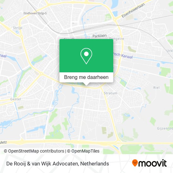De Rooij & van Wijk Advocaten kaart