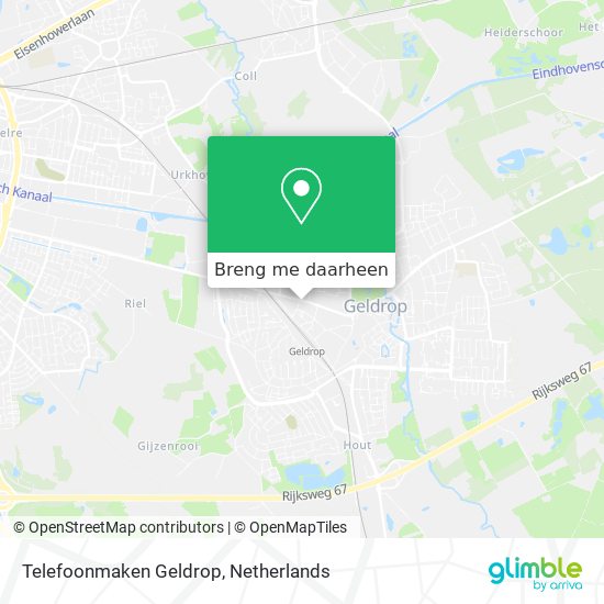 Telefoonmaken Geldrop kaart