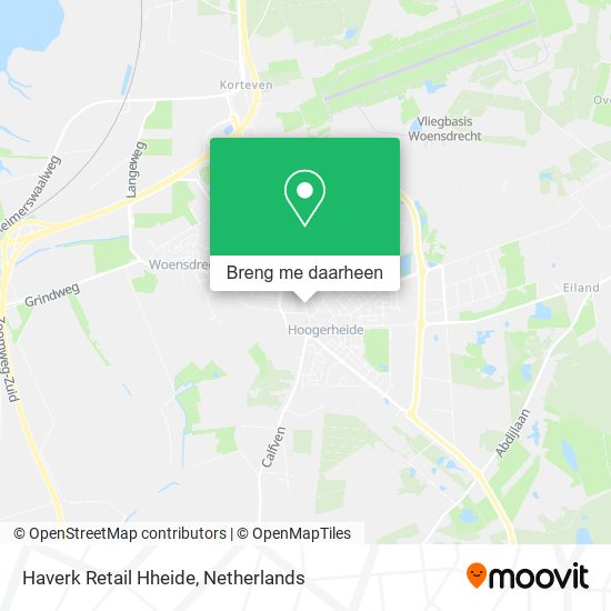 Haverk Retail Hheide kaart