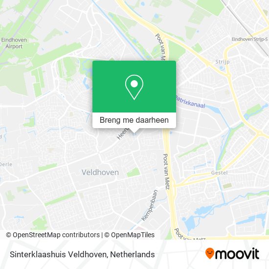 Sinterklaashuis Veldhoven kaart