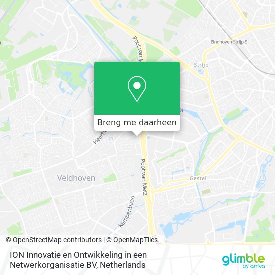 ION Innovatie en Ontwikkeling in een Netwerkorganisatie BV kaart