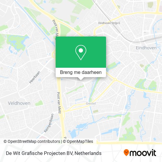 De Wit Grafische Projecten BV kaart