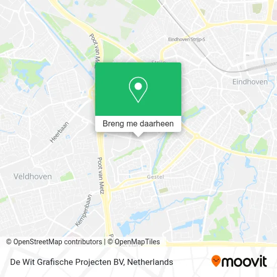 De Wit Grafische Projecten BV kaart