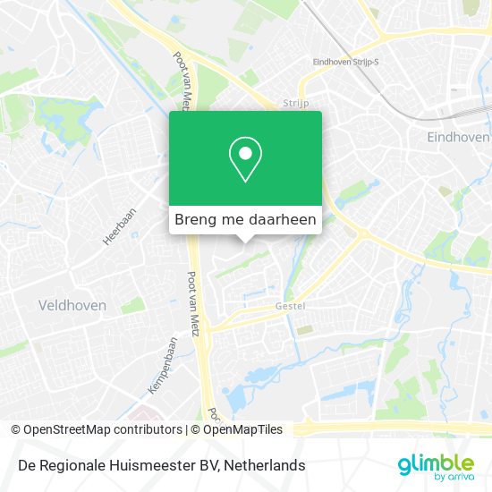 De Regionale Huismeester BV kaart