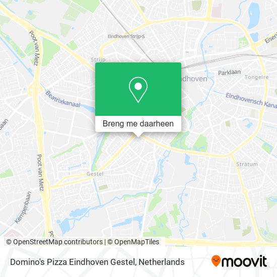 Domino's Pizza Eindhoven Gestel kaart