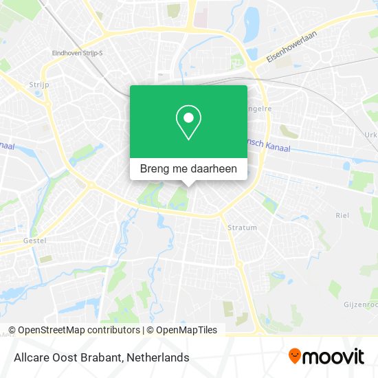 Allcare Oost Brabant kaart