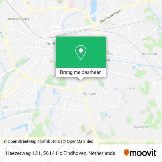 Heezerweg 131, 5614 Hc Eindhoven kaart