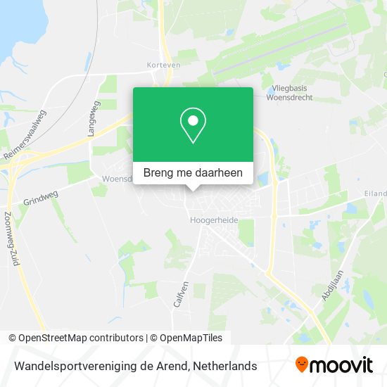 Wandelsportvereniging de Arend kaart