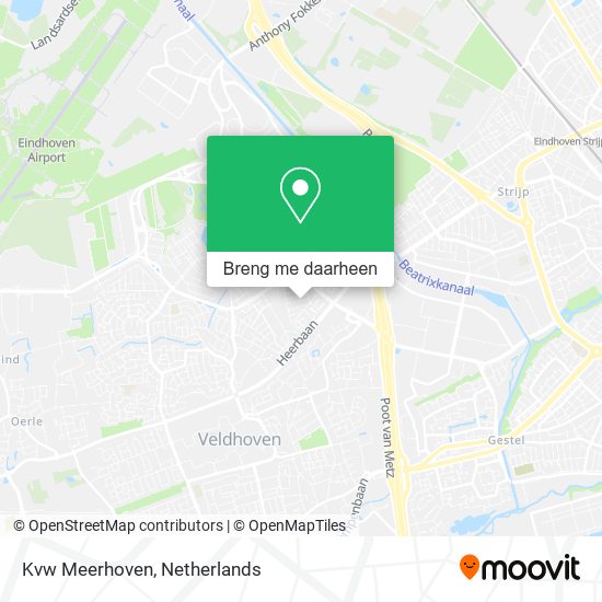 Kvw Meerhoven kaart