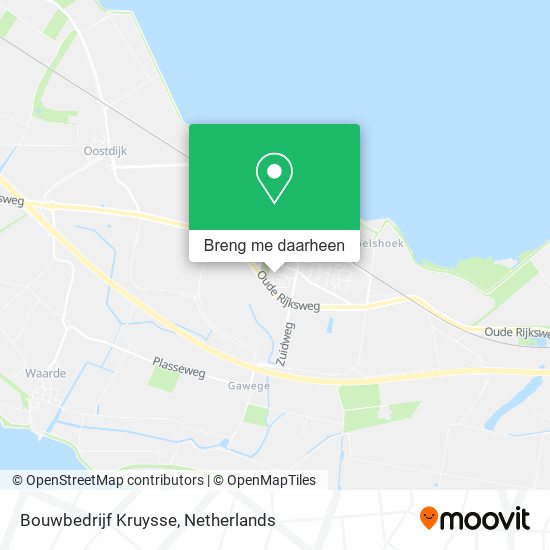 Bouwbedrijf Kruysse kaart