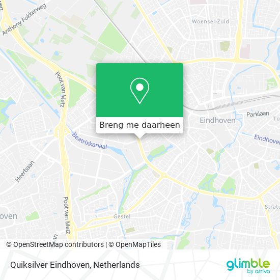 Quiksilver Eindhoven kaart