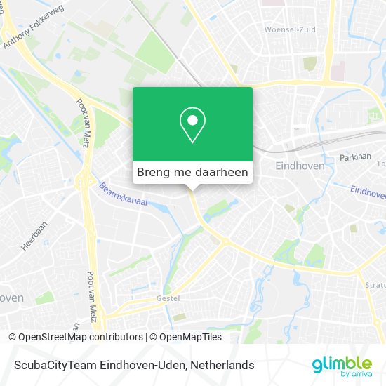 ScubaCityTeam Eindhoven-Uden kaart