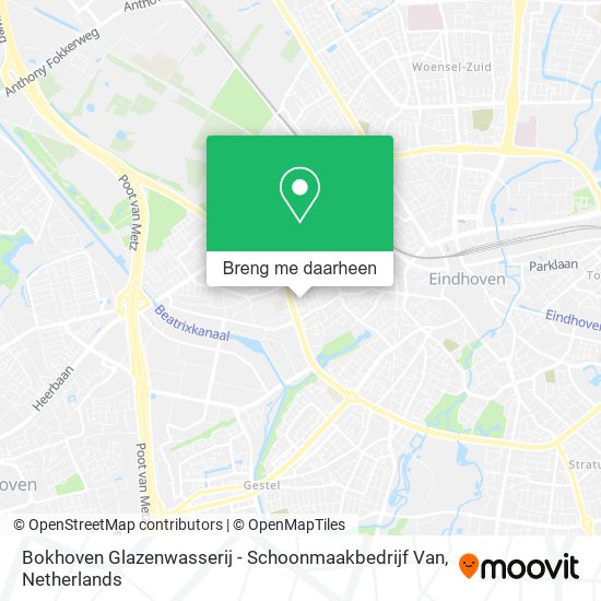 Bokhoven Glazenwasserij - Schoonmaakbedrijf Van kaart