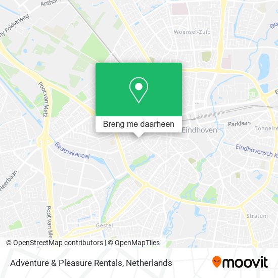 Adventure & Pleasure Rentals kaart