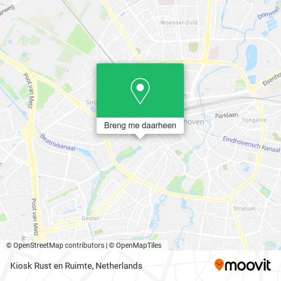 Kiosk Rust en Ruimte kaart
