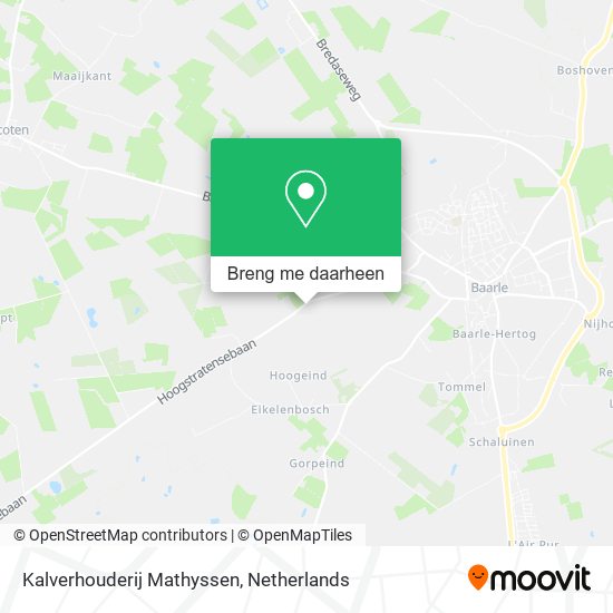 Kalverhouderij Mathyssen kaart