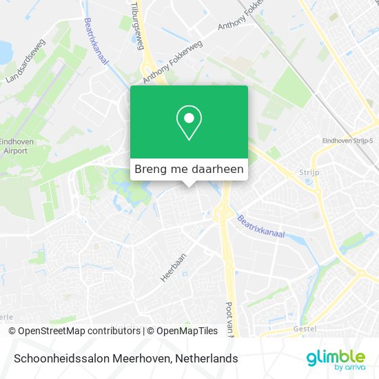 Schoonheidssalon Meerhoven kaart