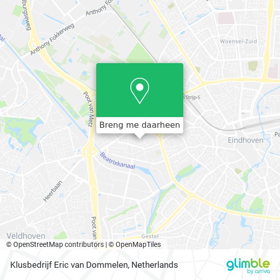 Klusbedrijf Eric van Dommelen kaart